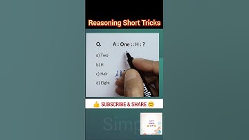 SSC GD Reasoning 2025 | Analogy Reasoning Tricks | Simple Easy 55M #analogyreasoning #shorttrick #gd