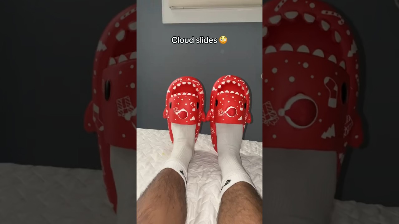 Trying out the cloud slides from cloudysharkz these slides made me snatched! 