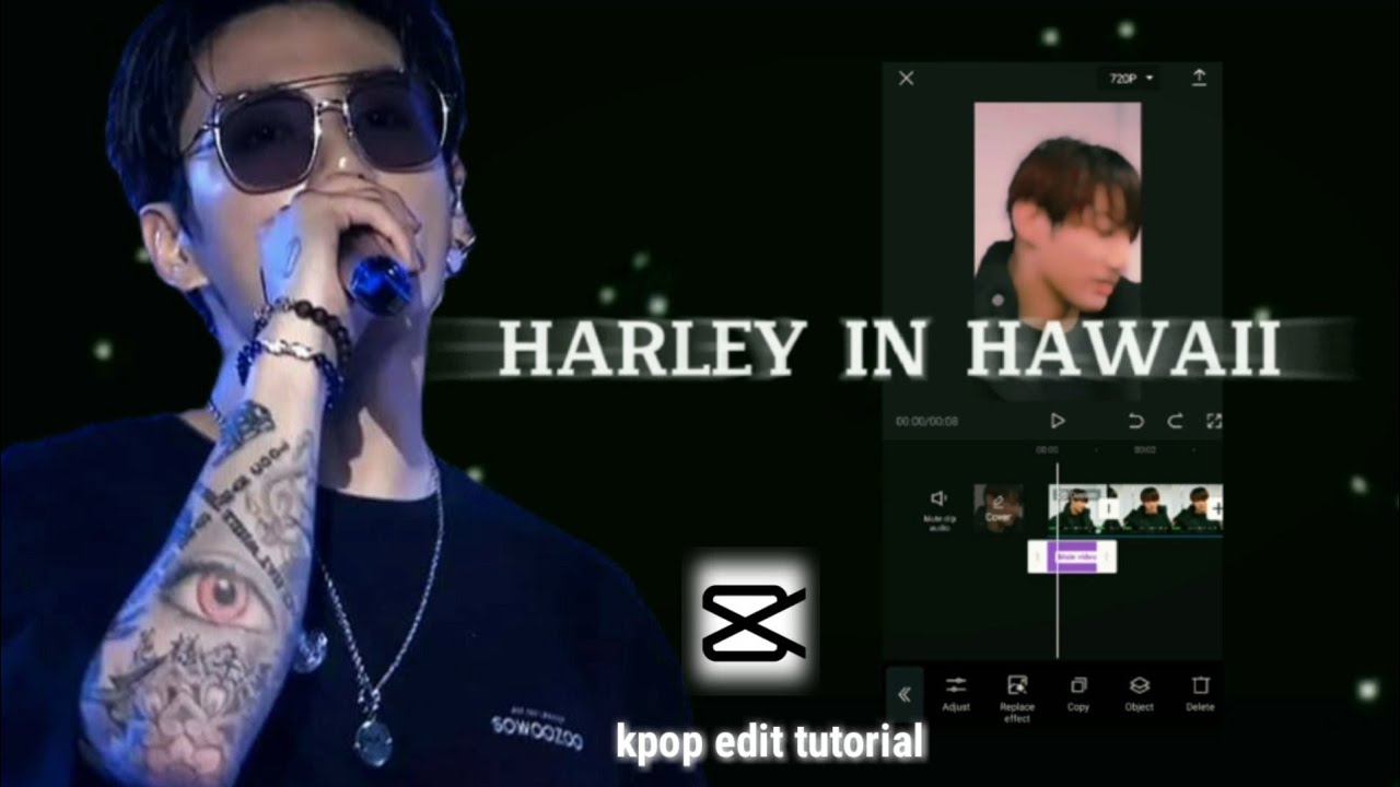 JUNGKOOK (BTS) HARLEY IN HAWAII / BLUR TO CLEAR SLOW MOTION / CAPCUT