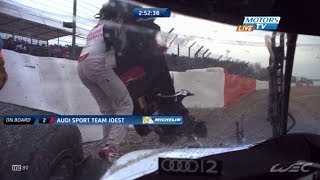 Benoit Treluyer Crash, Recovery and Retirement 2014 WEC 6 Hours of Silverstone