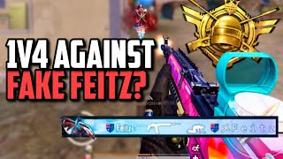 SQUAD WIPED FEITZ WHILE PUSHING ASIA FPP CONQUEROR! | PUBG Mobile