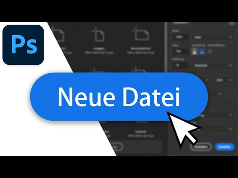 Neues Projekt erstellen in Adobe Photoshop - Tutorial Deutsch (2023)