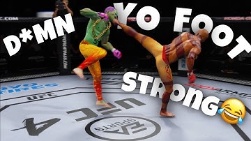 Alien Boy EMBARRASSES and Humbles Trash Talking Kid in 1 Round😂 | UFC 4