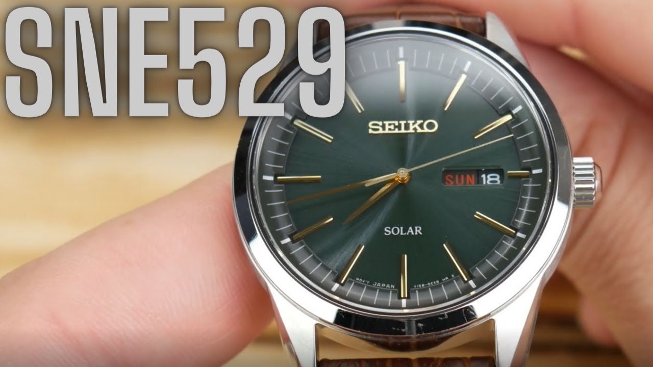 The SNE529 - An Attractive Everyday Solar Watch Under $150 - YouTube