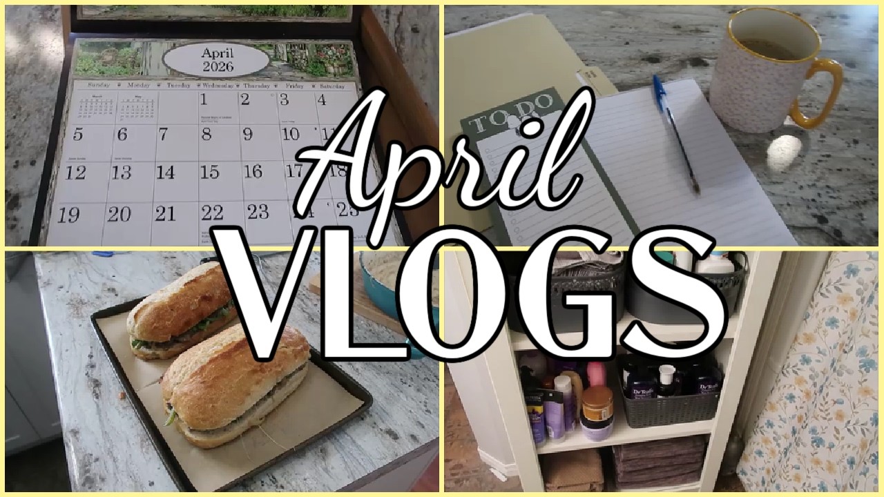 APRIL VLOGS - DAY 1 - NEW MONTH - BATHROOM ORGANIZATION - DAY TO DAY ...