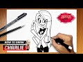 How to draw Charlie from Hazbin Hotel