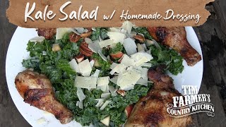 Kale salad | with homemade honey balsamic dressing