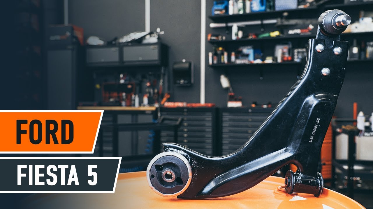 How to change suspension arm on FORD FIESTA V Van [TUTORIAL AUTODOC