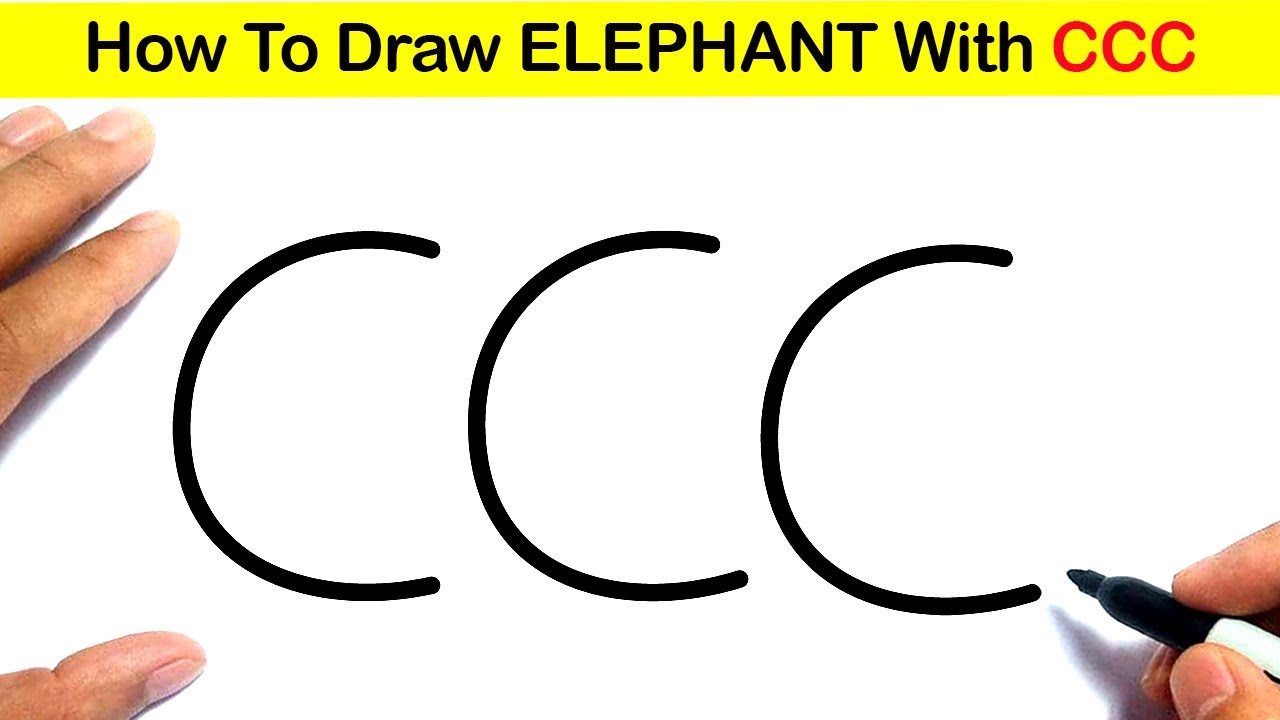 How To Draw An Elephant From CCC - YouTube