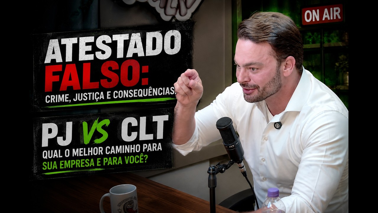 EP.143 – +250 ATESTADO FALSO POR DIA | PJ x CLT, Direitos e os Maiores Erros no Trabalho