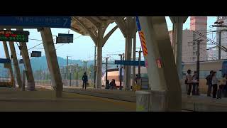 4K HDR [경부고속선 오송역] 여수엑스포발 용산행 KTX #510 통과, 포항발 서울행 KTX-산천 #9292, #292 복합열차 발차