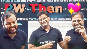 PW Teachers Now vs Then 😔💔 || #pw #tarunsirbiology #alakhpandey #msmsir #mdsir