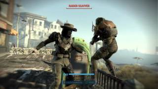 Fallout 4 Stealth Melee Build Vs Large Group Caught Out Of Loading Screen. Survival