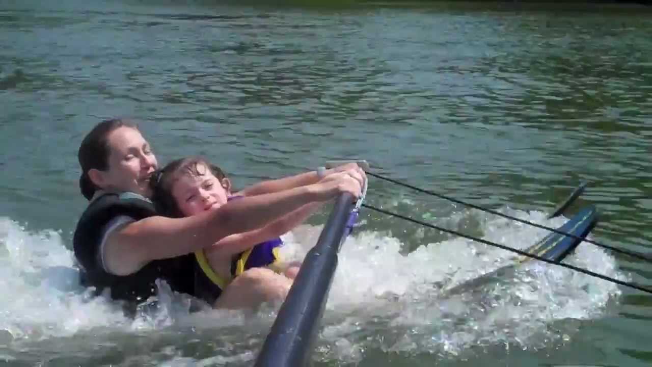 The Pony boat free water ski lessons August 4th 2012 YouTube