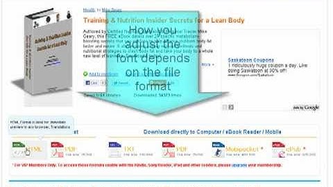 Free-eBooks.net: How to Increase / Decrease eBook Font Sizes