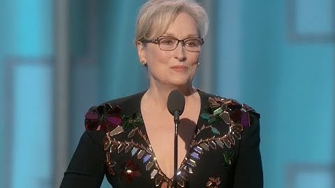 Meryl Streep's Cecil B. deMille  Award Acceptance Speech