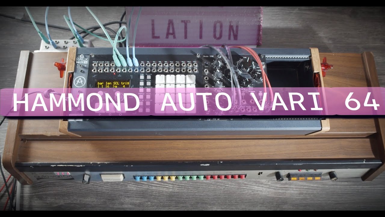 Analog Drum Machine Hammond Auto Vari 64 mid 1970 meets Eurorack drum