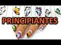 Dibujar 4 mariposas en tus uñas - mariposas en uñas paso a paso - Easy butterfly nail art tutorial