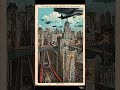 The future is never what we think. ✈️🌆this 1900s vision of "Future New York," #AI #Innovation
