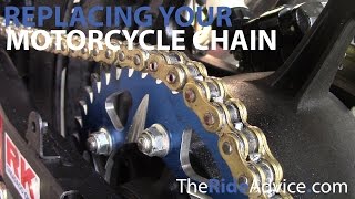 How to Replace Your Motorcycle Chain  Break Motorcycle Chain and Rivet New Motorcycle Chain