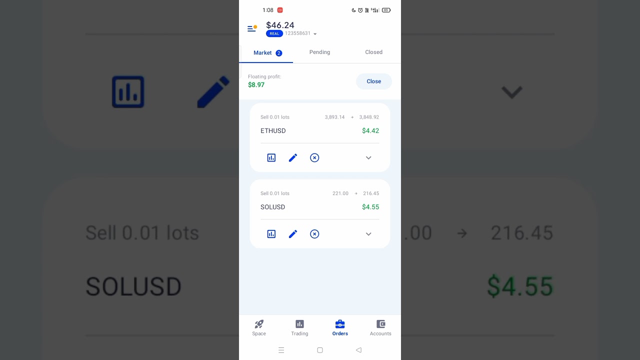 Crypto market profit 9.3$+ 💸! 