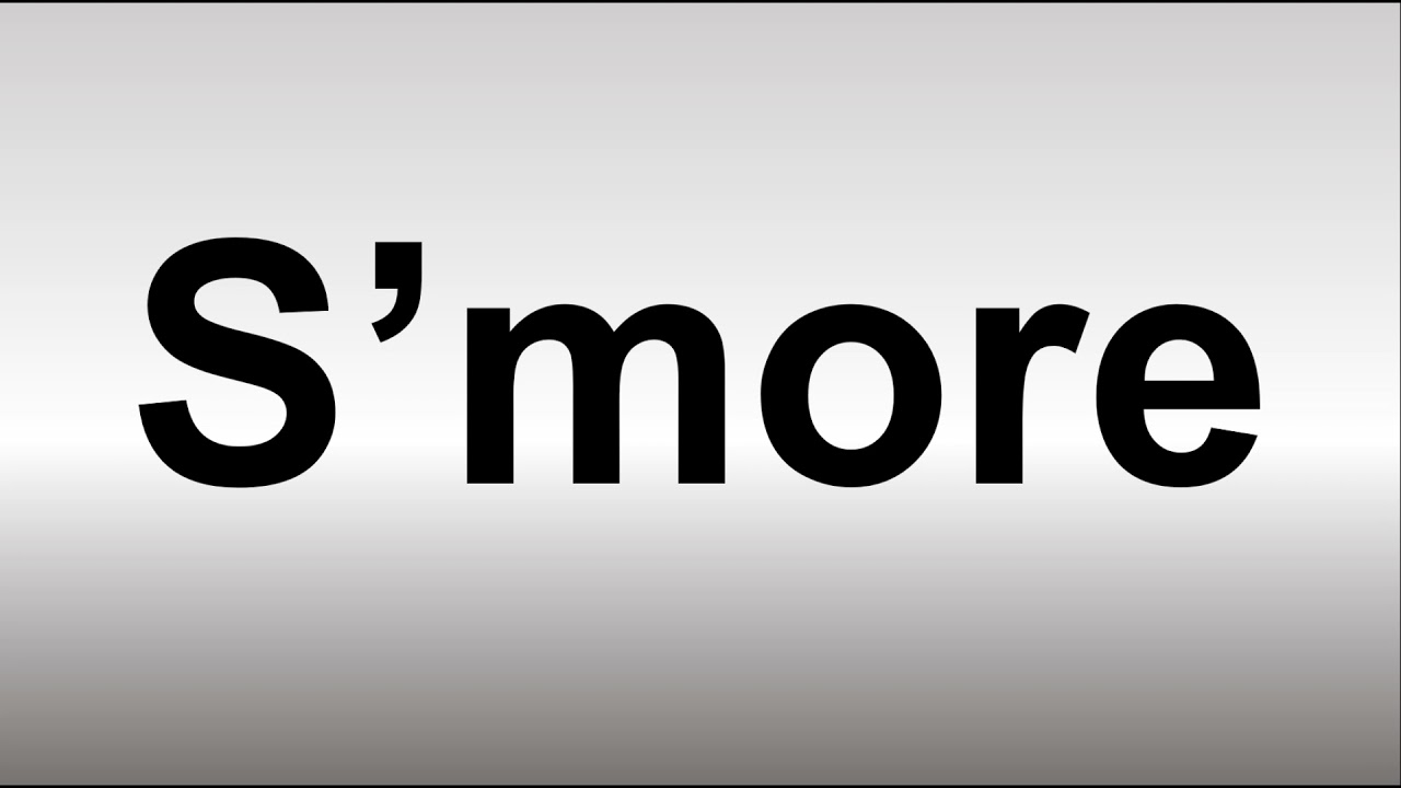 How To Pronounce S more YouTube How To Pronounce S more YouTube