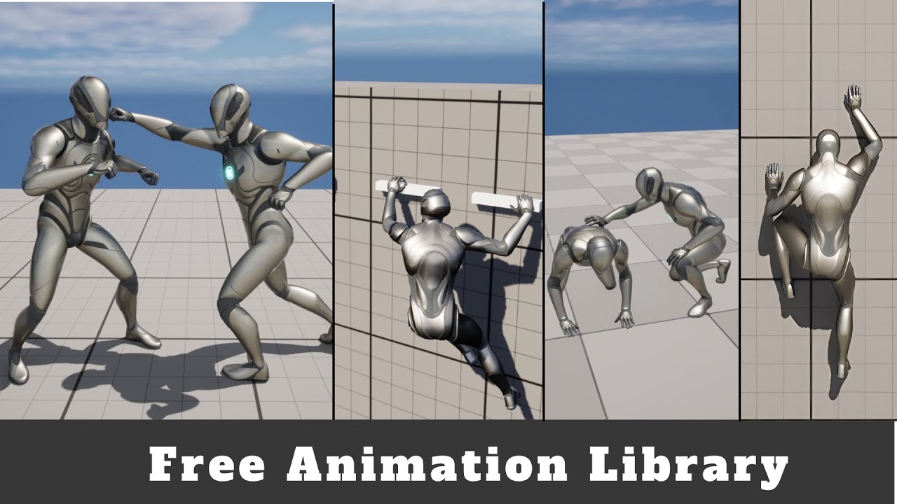 Free Animation Library Showcase || UE5 || FAB ||🎃👻 HALLOWEEN SALE IS ...