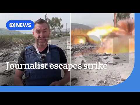 Journalist narrowly escapes Israeli missile strike in Lebanon | ABC NEWS