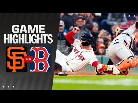 Giants vs. Red Sox Game Highlights (4/30/24) | MLB Highlights