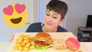 FRIED CHICKEN & DONUTS MUKBANG