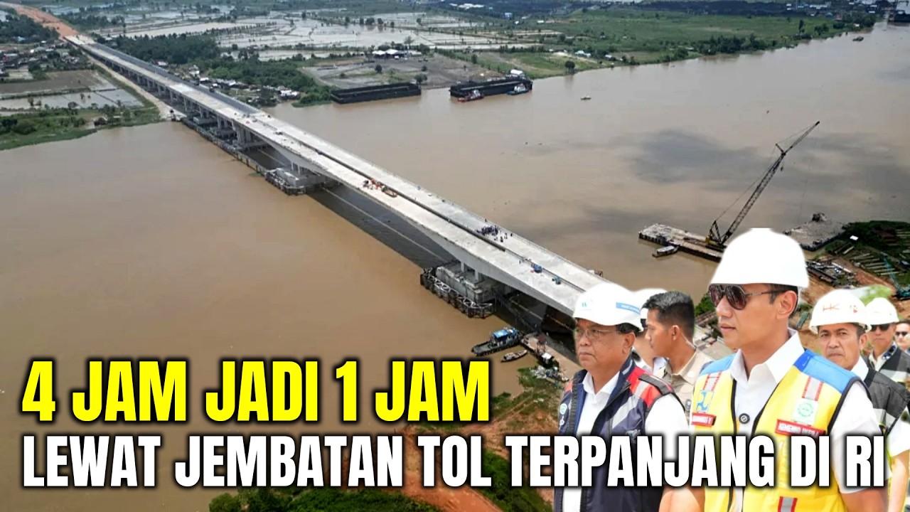 Selamat Warga Sumsel Lebaran Lewat Jembatan Terpanjang di RI, Menko AHY Sebut Lanjutkan Tol Paltung!