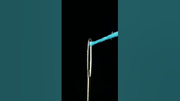 Object Close Up - Needle, Thread and Fire #asmr #closeup #macro #Burning #needle #shorts #shortfeed