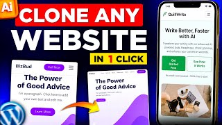 Clone Any Website with AI in 1 Click (2025)🔥| Build WordPress Sites Fast!