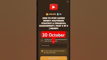 How to Stop Losing Money: Mastering Strategy & Financial Management | Part 3 of 5 | MemeFi #memefi