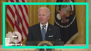 'What a stupid son of a b****' mutters President Biden after reporter question