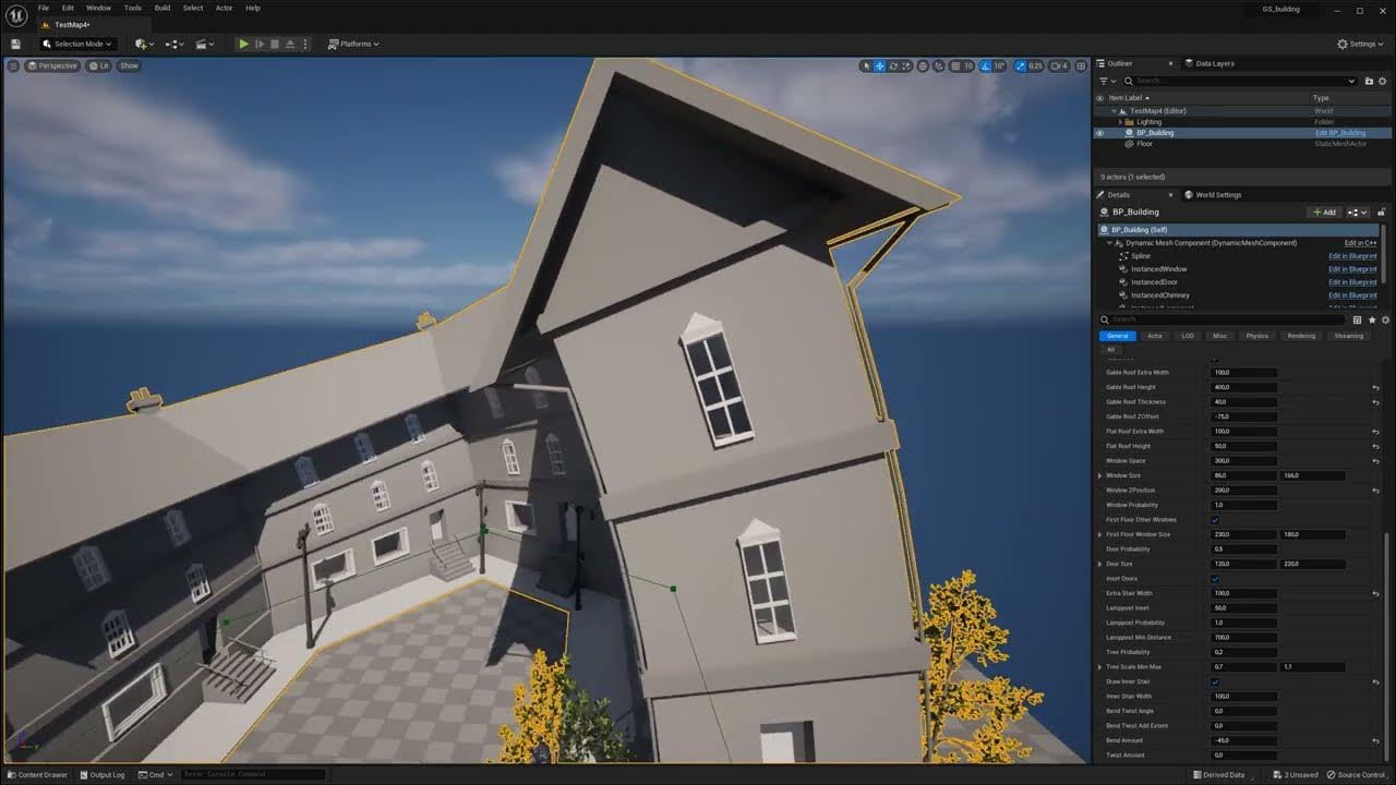 Unreal engine buildings geometry script youtube