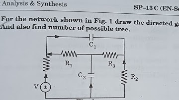 how to find number of possible trees in network analysis & synthesis#unit1#aktupreviousyearpaper