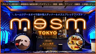 【美味しい宿泊記】メズム東京を期間限定オペラ座の怪人ディナー＆朝食と共に超詳細に宿泊レビュー！◆ルームツアー/シェフズシアター/ホテル朝食/浜離宮・ホテルvlog【mesmTokyo】【ENGsub】