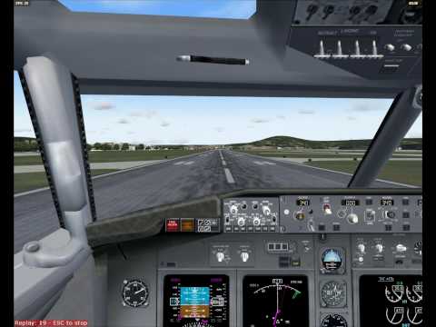 Boeing 737-700 Landing at SBGL (FS2004)