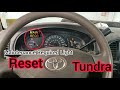 How to Reset the Maintenance Required Light Of Toyota Tundra