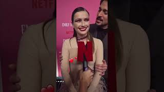 Emily In Paris, premiere! Lucas surprises Camille! #shorts