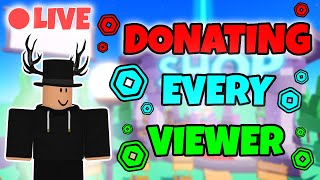 LIVE Actually Donating in PLS Donate *1,000 Robux Wheel* ? (Roblox)