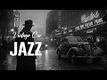 Lost In 1930s Paris Streets Smooth Vintage Jazz Classic Car Drive Through A Foggy Noir Night 