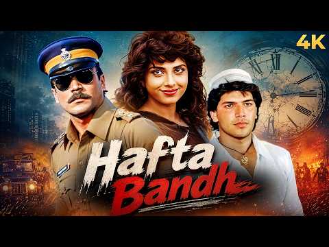 Jackie Shroff 90s Action HAFTA BANDH 1991 Hindi Full Movie 4K | Aditya Pancholi, Varsha Usgaonkar