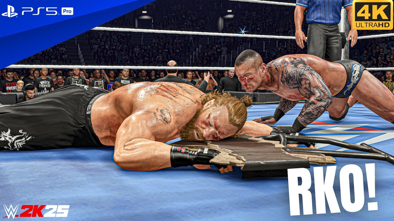 WWE 2K25 - Randy Orton Vs Brock Lesnar - Full Match at SmackDown | PS5™ Pro [4K60]