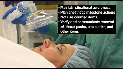 Guideline Essentials – Prevention of Retained Surgical Items:  Anesthesia Professional