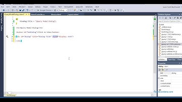 jQuery UI Modal Dialog (part 1)