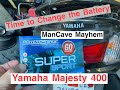 Yamaha Majesty YP400 battery replacement
