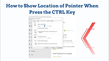 How to Show Location of Pointer When I Press the CTRL Key