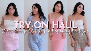 another summer try-on haul | Zara, Garage Clothing & Beginning Boutique